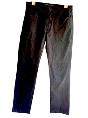 Truth Substance Common Sense Black Moto Style Mens Pants Size 34 x 30 95% Cotton